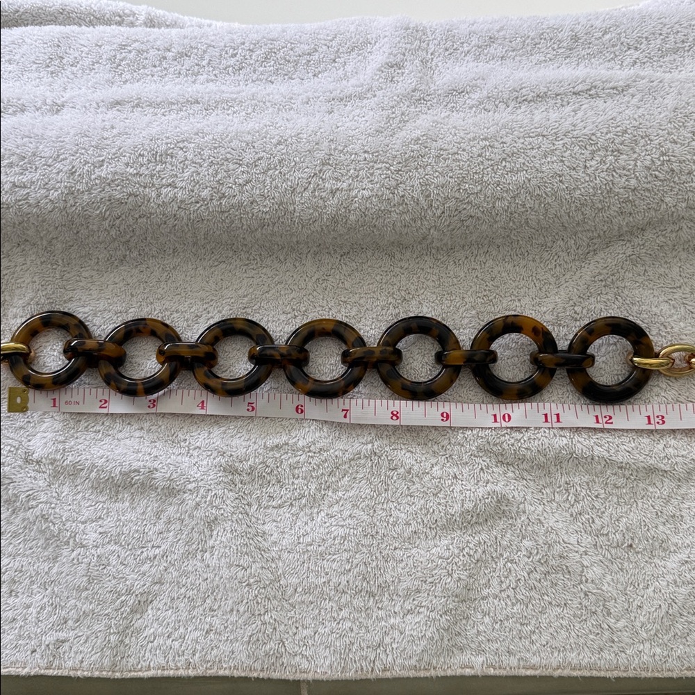 J. Crew Tortoise Shell and Gold Chunky Necklace - Picture 5 of 5